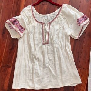 J Crew Boho Top sz S